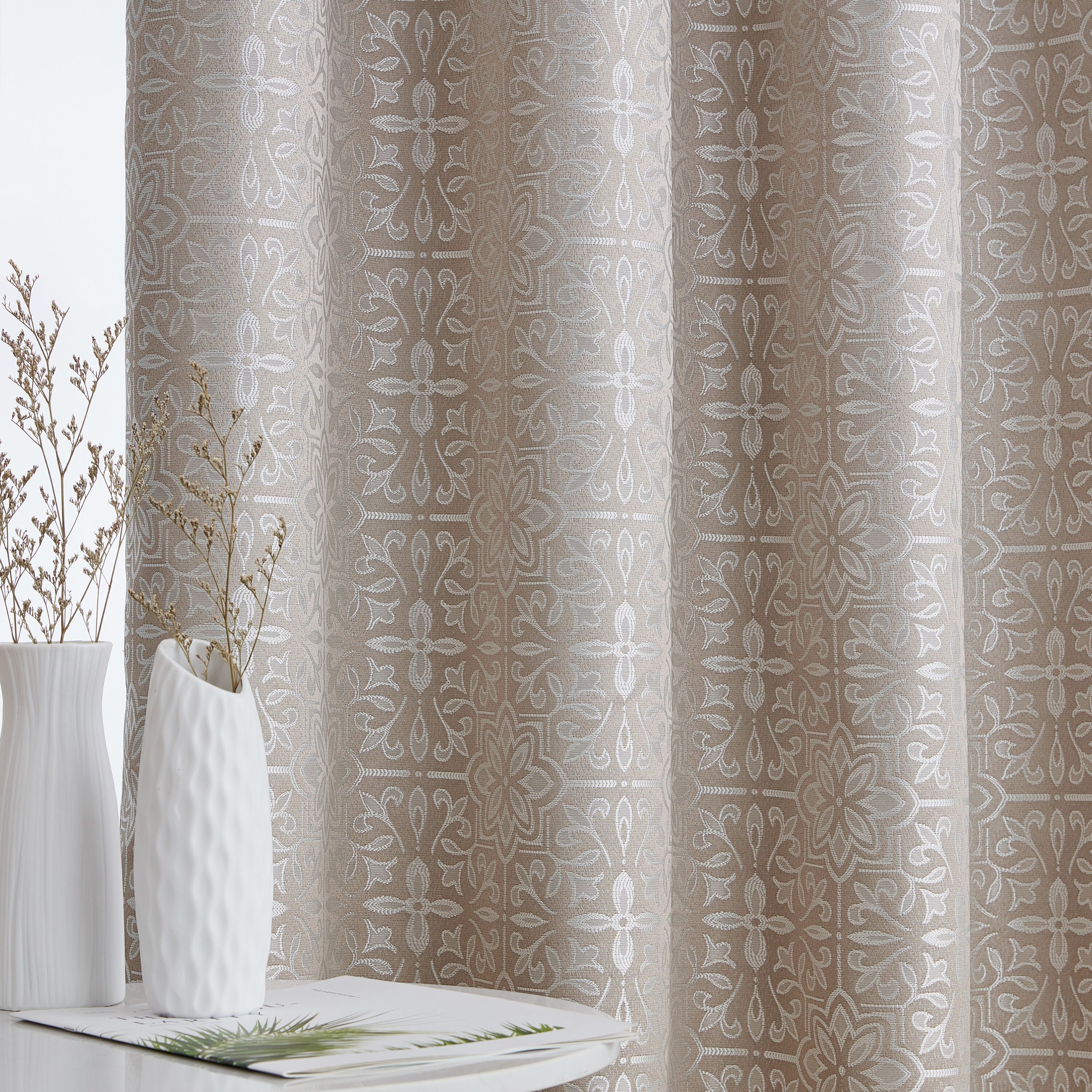 HLC.me MIA-BLKT-BEIG72 curtains - View #4