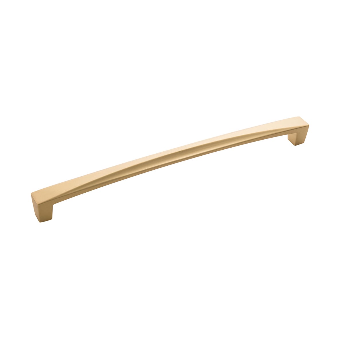 Hickory Hardware H076134-FUB-5B Crest 8-13/16-in , 224mm Center to Center Flat Ultra Brass Rectangular Handle 5 -Pack