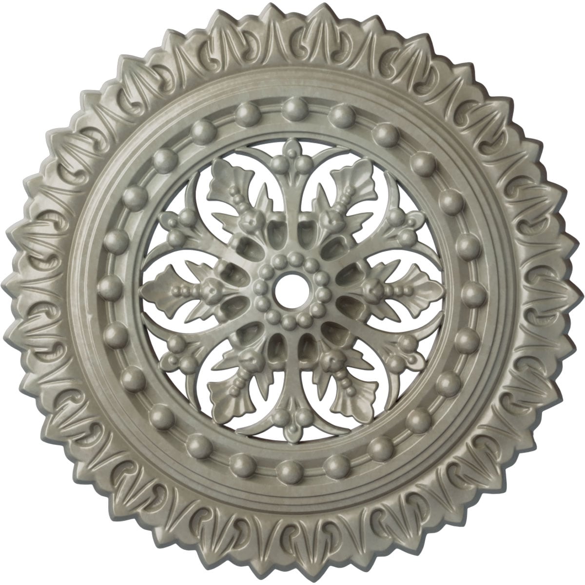 Ekena Millwork CM18SKFLS Sellek 18.5-in W x 18.5-in L Painted Flash Gold Polyurethane Whole Ceiling Medallion