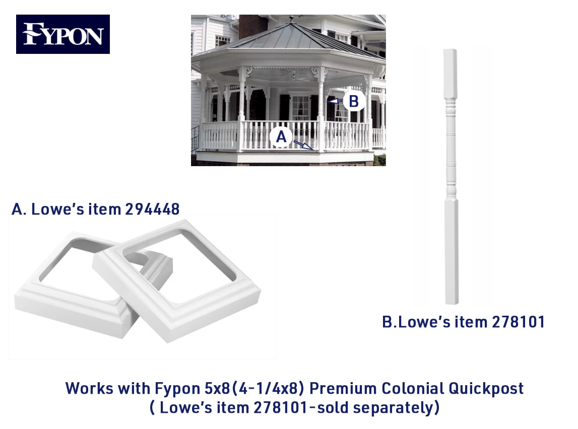 Fypon 805005PWTK Column-Cap-Base-Kits - View #3