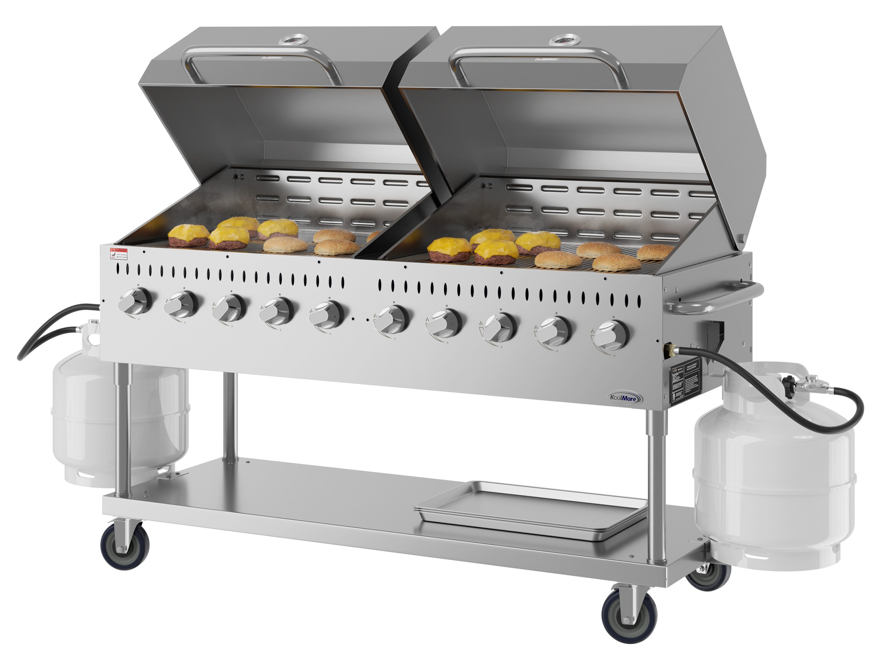 KoolMore LOW-CGKIT7-D36D36 Gas-Grill - View #7