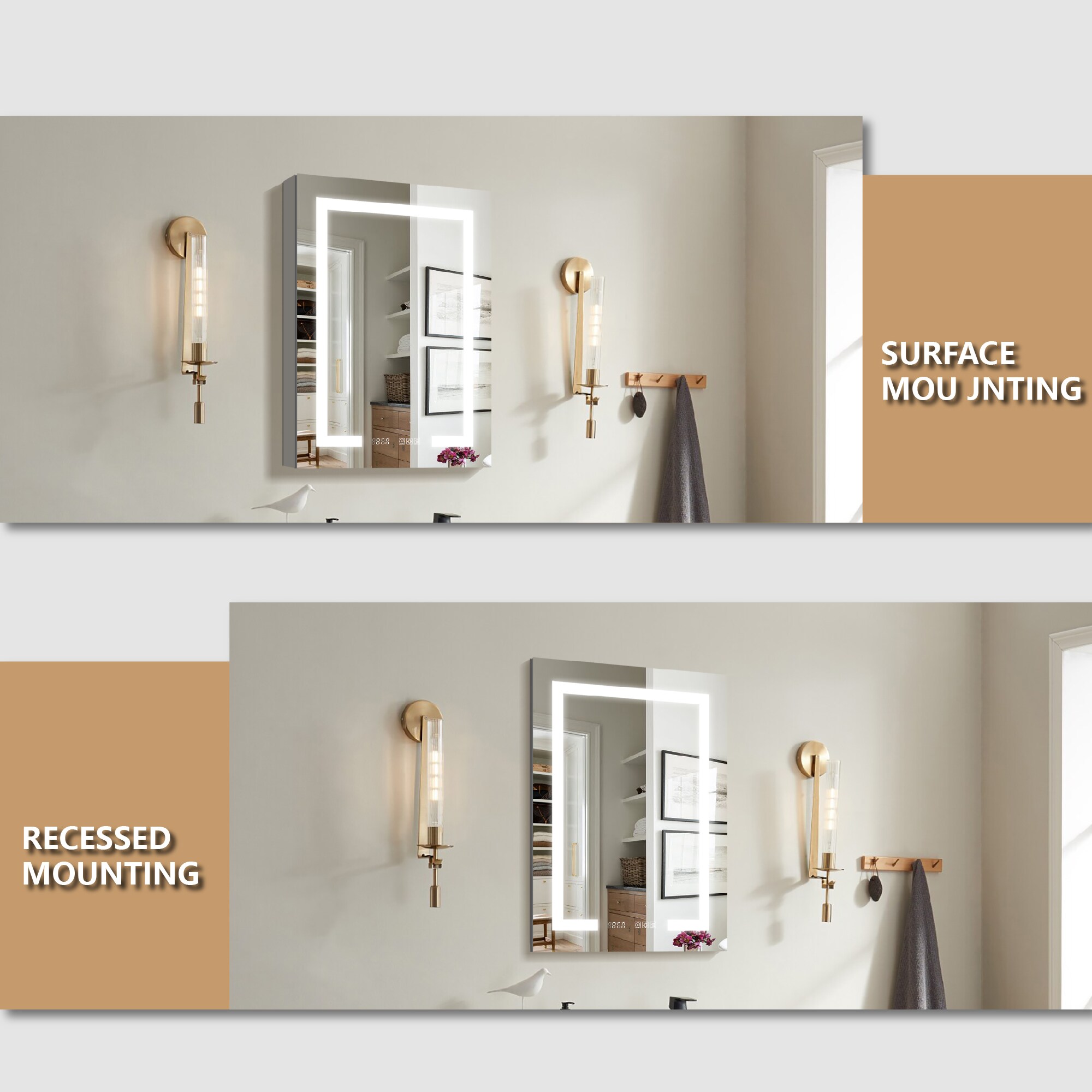 WELLFOR EX-4MC2432R Bathroom-Medicine-Cabinets - View #5