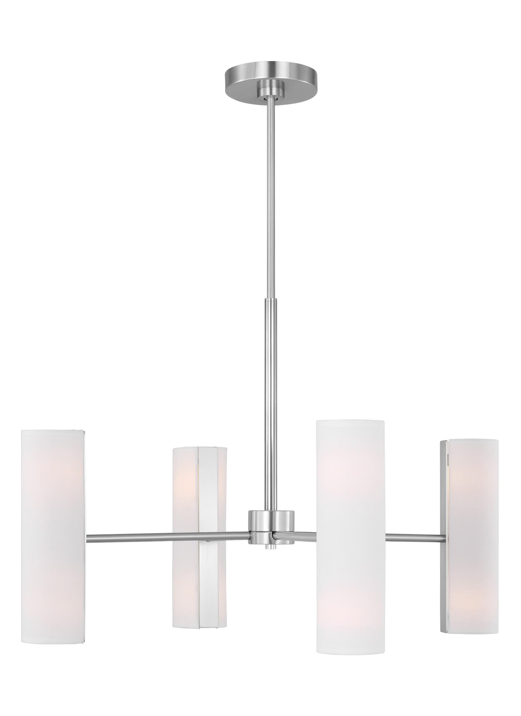 Capalino 30" Black Mid-Century Modern 8-Light Chandelier