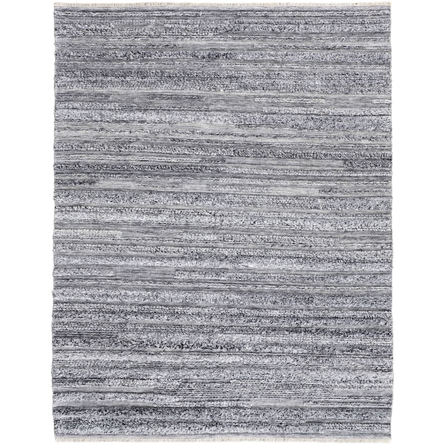 Room Envy Akton Contemporary Bohemian Shag Rug, Ivory/Dark Gray, 10ft x ...