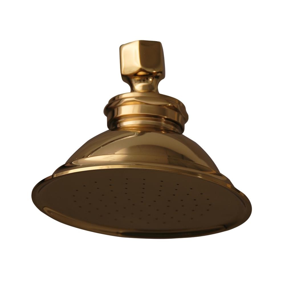 Barclay 5591-PB 2-Settings Polished Brass 4.75-in Round Fixed Shower Head 2.2 GPM