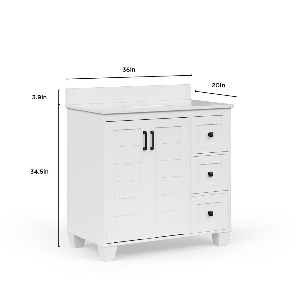 allen + roth LWS36GBV Bath-Vanity-Combo - View #7
