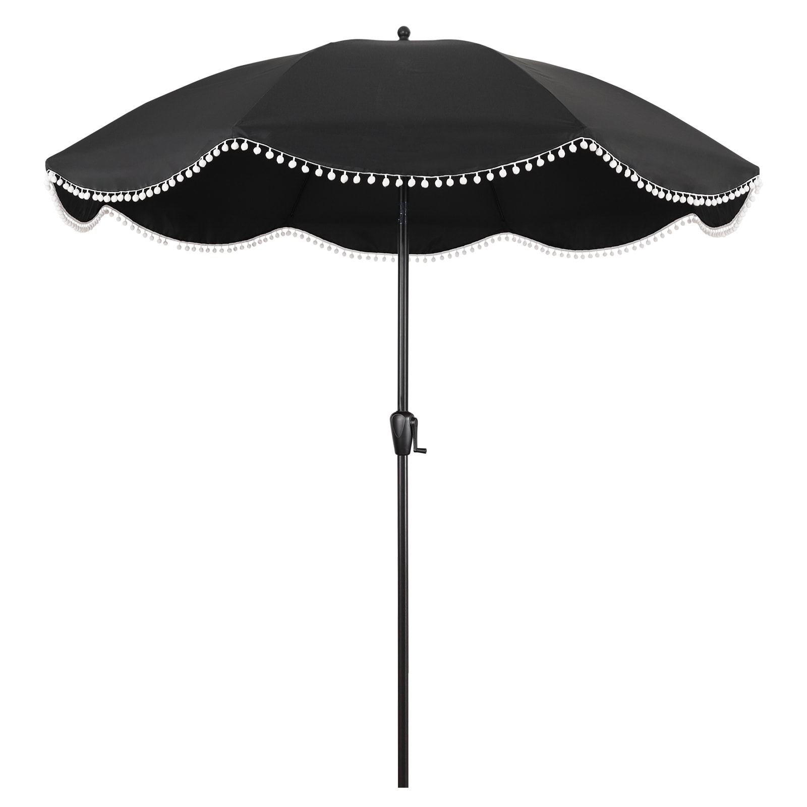 Sun-Ray 8L1071 8.85-ft Aluminum Black Market Patio Umbrella