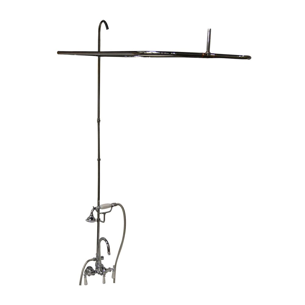 Barclay 4144-48-CP Polished chrome 3-handle Sold separately Bathtub and shower Faucet with Valve