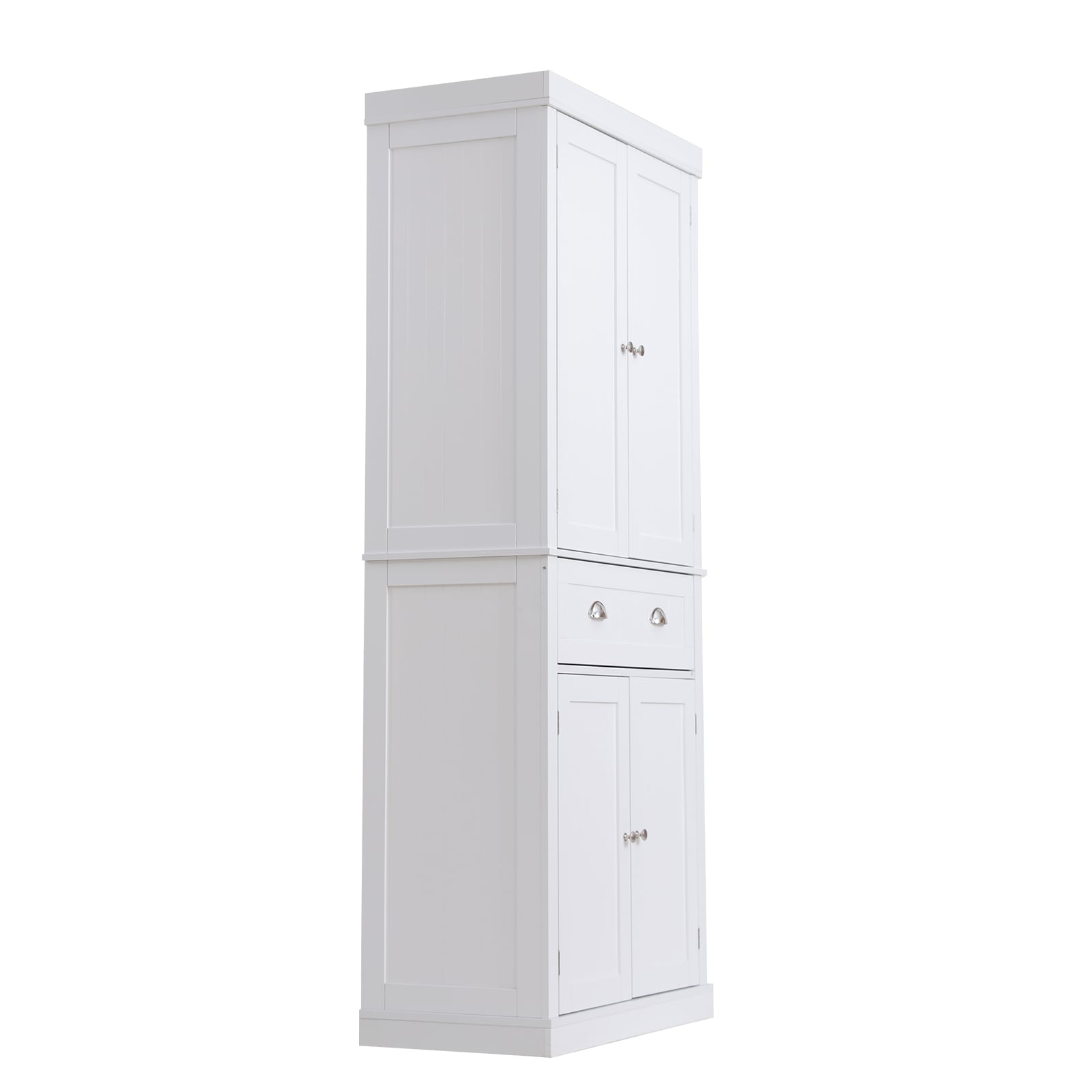 GIVIMO 72-in Tall Freestanding Kitchen Pantry Storage Cabinet with Doors Drawer and 3 Adjustable Shelves - Utility Buffet Cabinet for Kitchen Living Room Laundry
