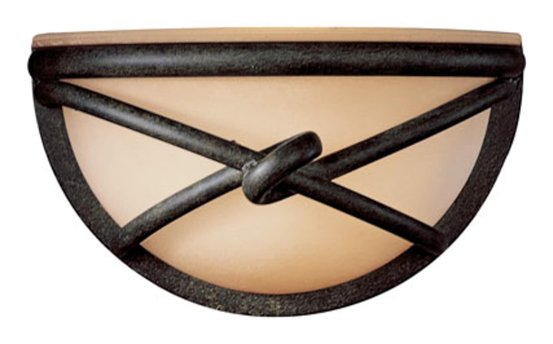 Aspen Bronze 10" Rustic Scavo Glass Wall Sconce with Dimmable Light