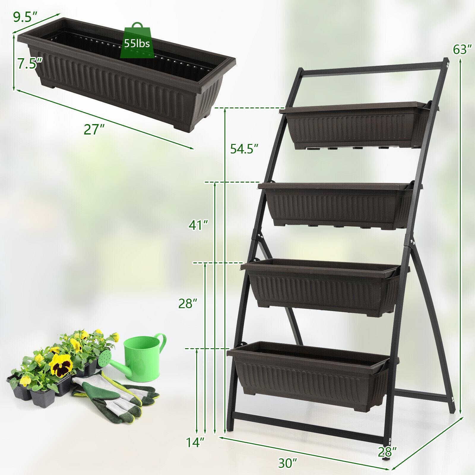 Slickblue D-CO-2093TG Planter-Window-Box - View #4
