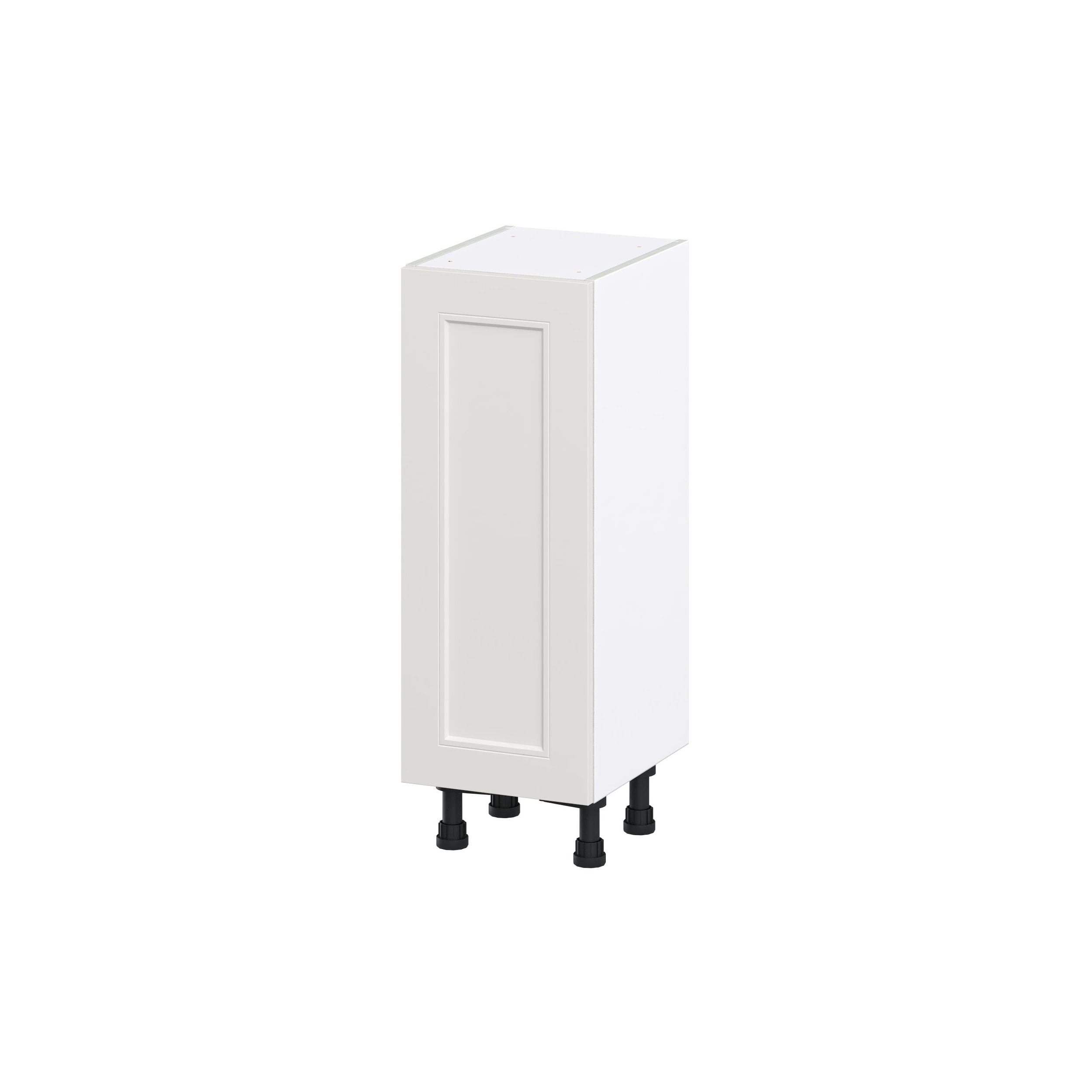 Hugo&Borg Belcourt 9-in W x 34.5-in H x 14-in D Gray Painted Base Fully Assembled Cabinet (Recessed Panel Shaker Door Style)