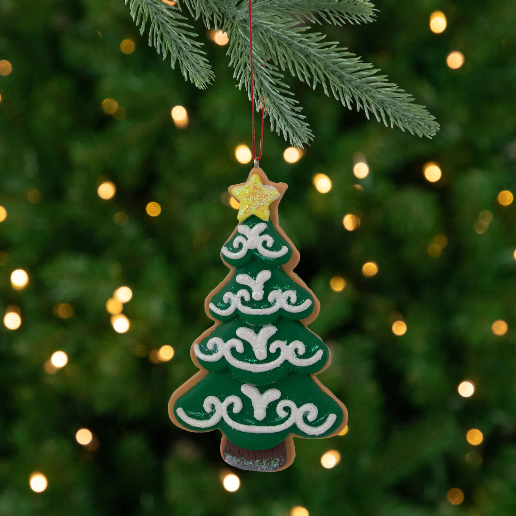 Northlight 4.75 inch Glittered Christmas Tree Cookie Ornament #NORTHLIGHT TR94434