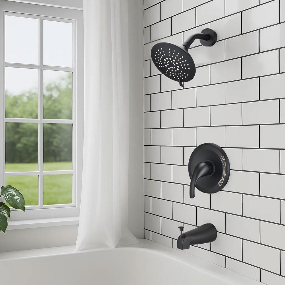 EQLOO A3518-MB Fixed-Showerhead - View #2