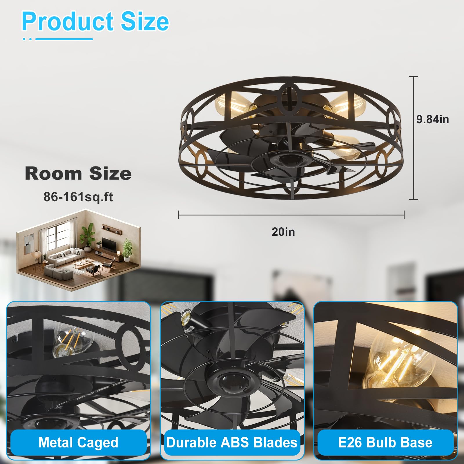 IUEST LIU0819R514 Ceiling-Fans - View #4