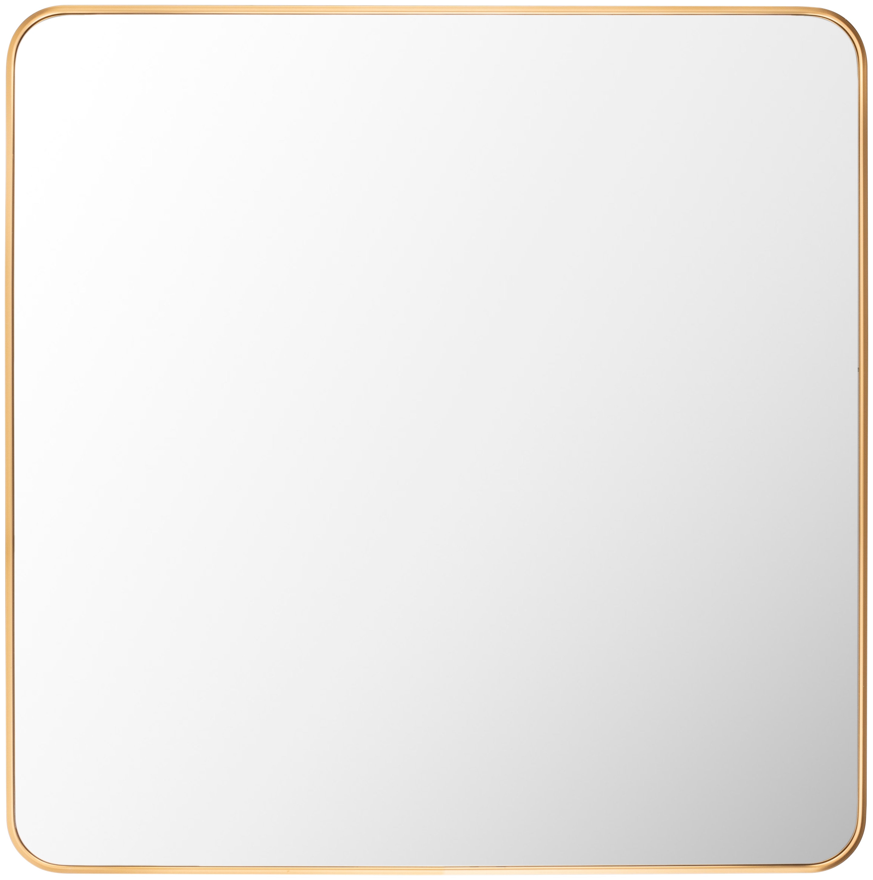 Livabliss RAY032-3232 Aranya 32-in W x 32.0-in H Square Gold Framed Wall Mirror
