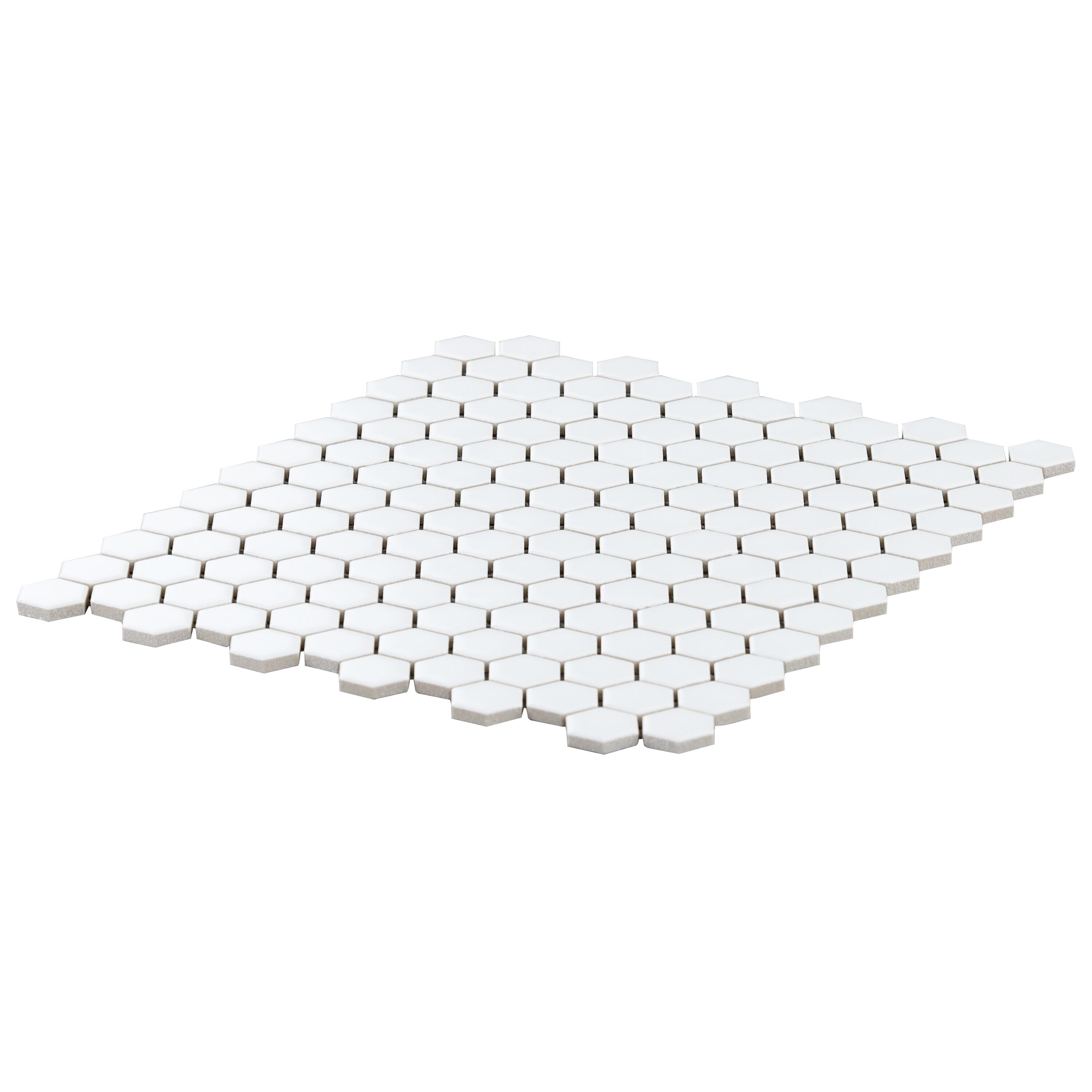 Artmore Tile (Sample) Basic Hex Matte White 3-in x 6-in Matte Porcelain ...