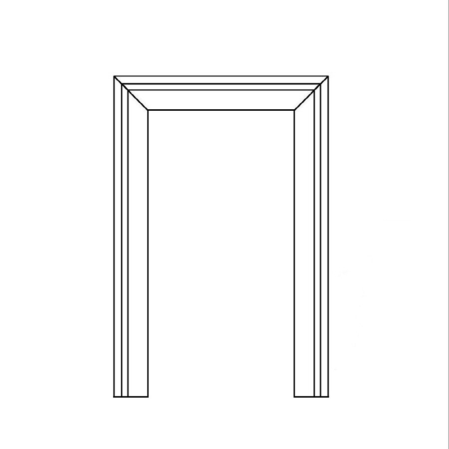 2.25in x 6.98ft Primed Pine Door Casing Kit in the Door Casing Kits