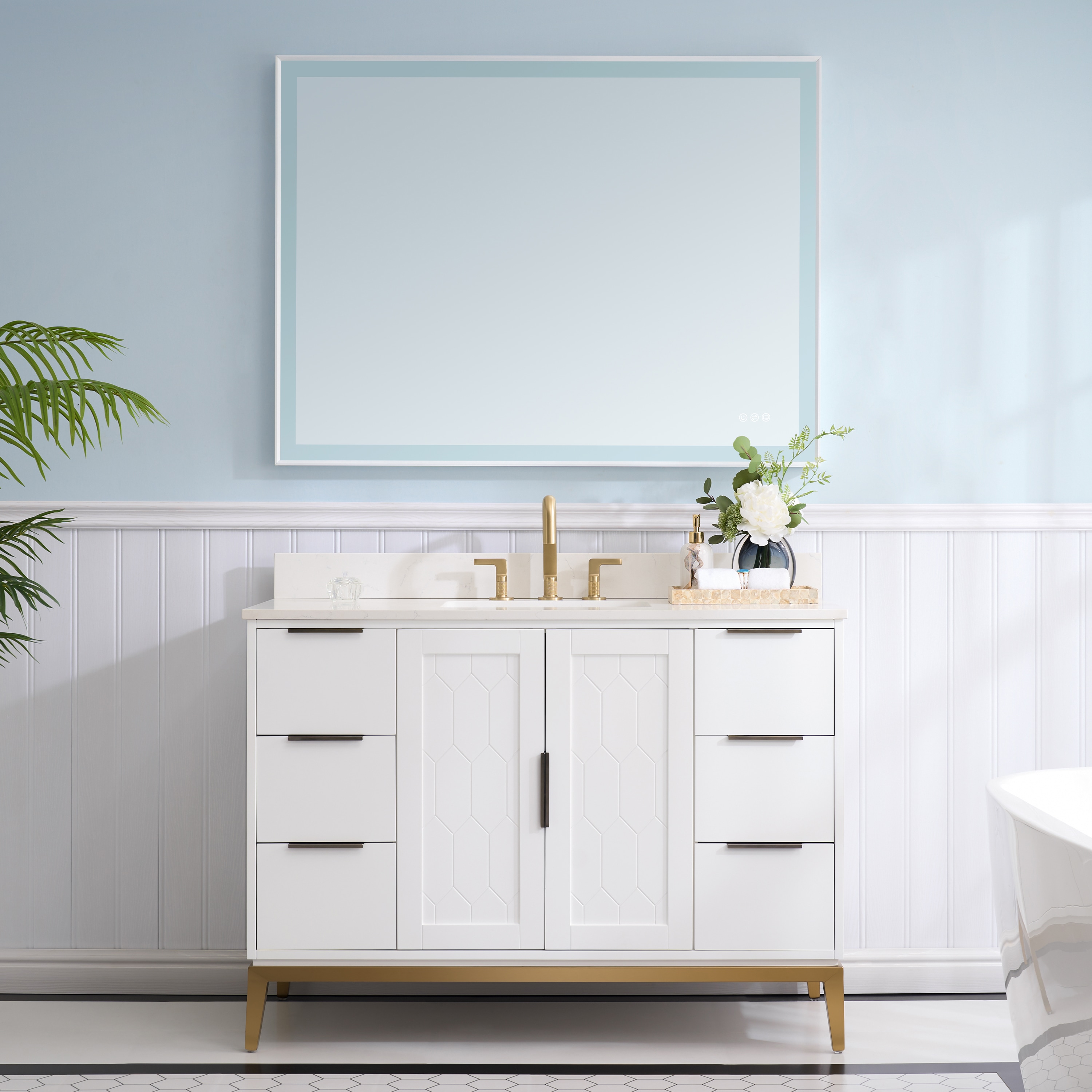 WELLFOR BCB2140WH-LS Bath-Vanity-Combo - View #4