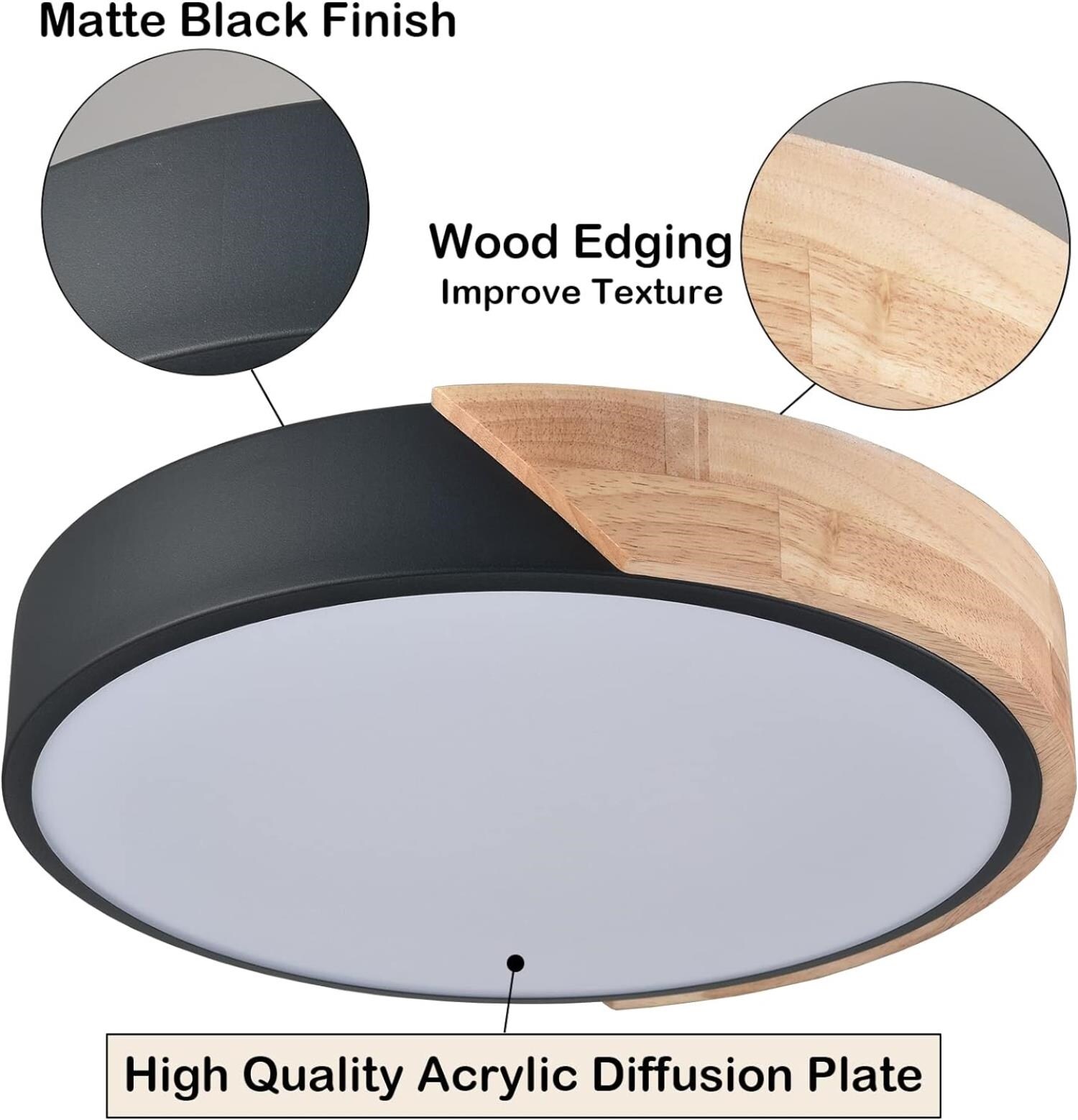 Claxy TY-T7268CU-BK-2 flushmounts - View #2