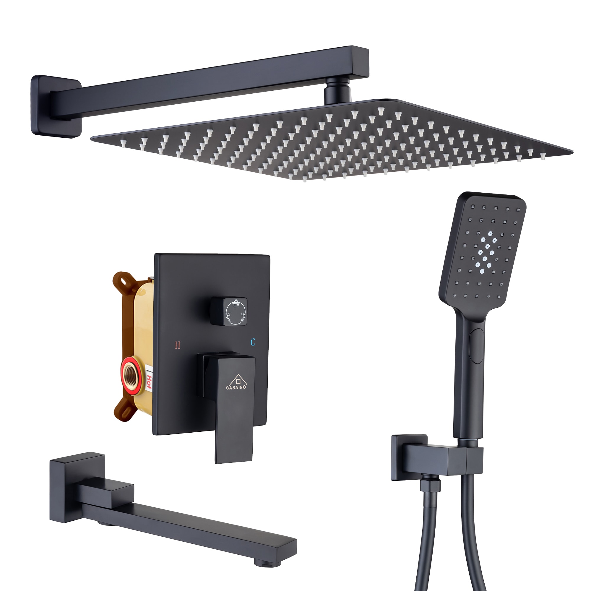 CASAINC CASA09MB Showerhead-Bar-Panels - View #10