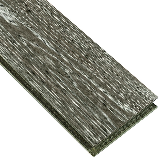 Bruce Hydropel Prefinished Sea Fog Hickory Wirebrushed Locking Hardwood Flooring Sample Bruce Hydropel Prefinished Sea Fog Hickory Wirebrushed Locking Hardwood Flooring Sample