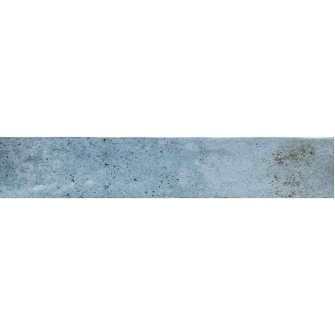 Ibiza 2" x 10" Blue Glossy Ceramic Subway Tile