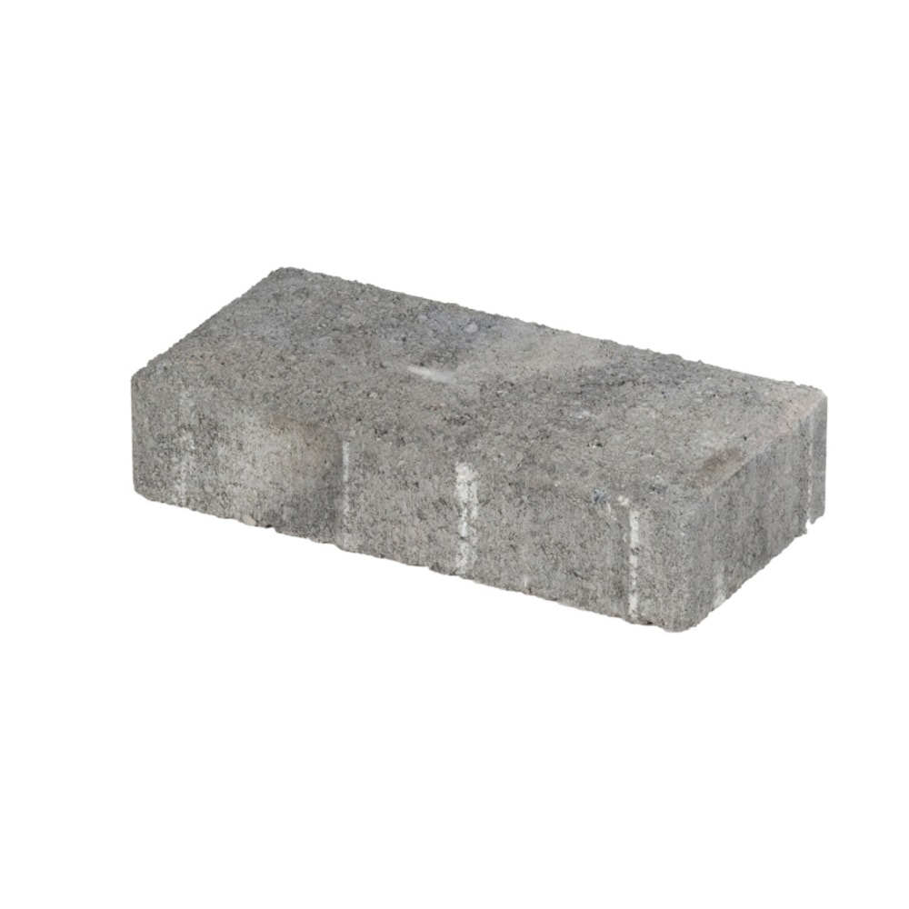  156309204 8.0-Inches L x 4.0-Inches W x 2.0-Inches H Rectangle Charcoal Concrete Patio stone