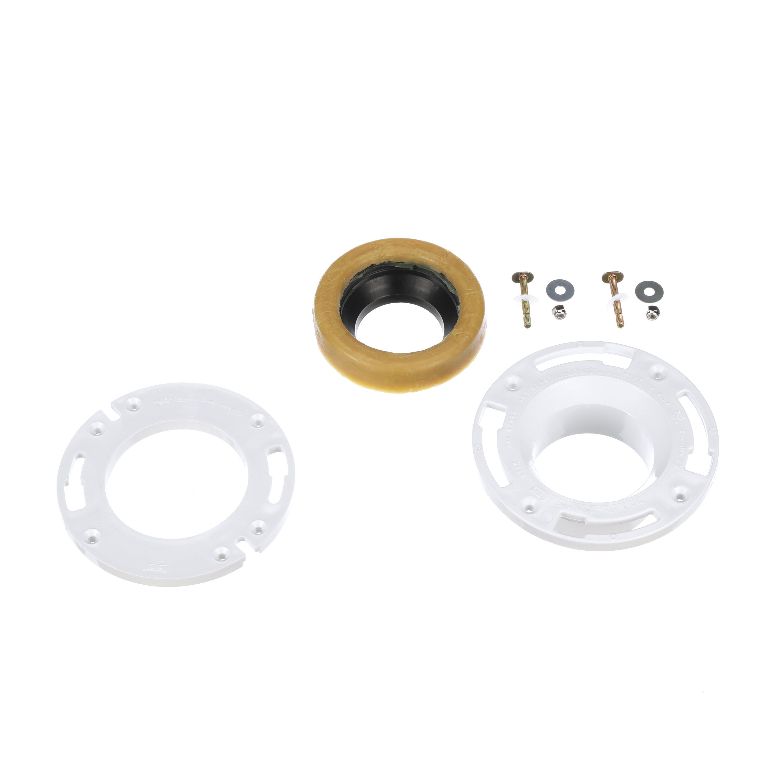 Oatey 436604 4.0-in White PVC Toilet flange spacer kit