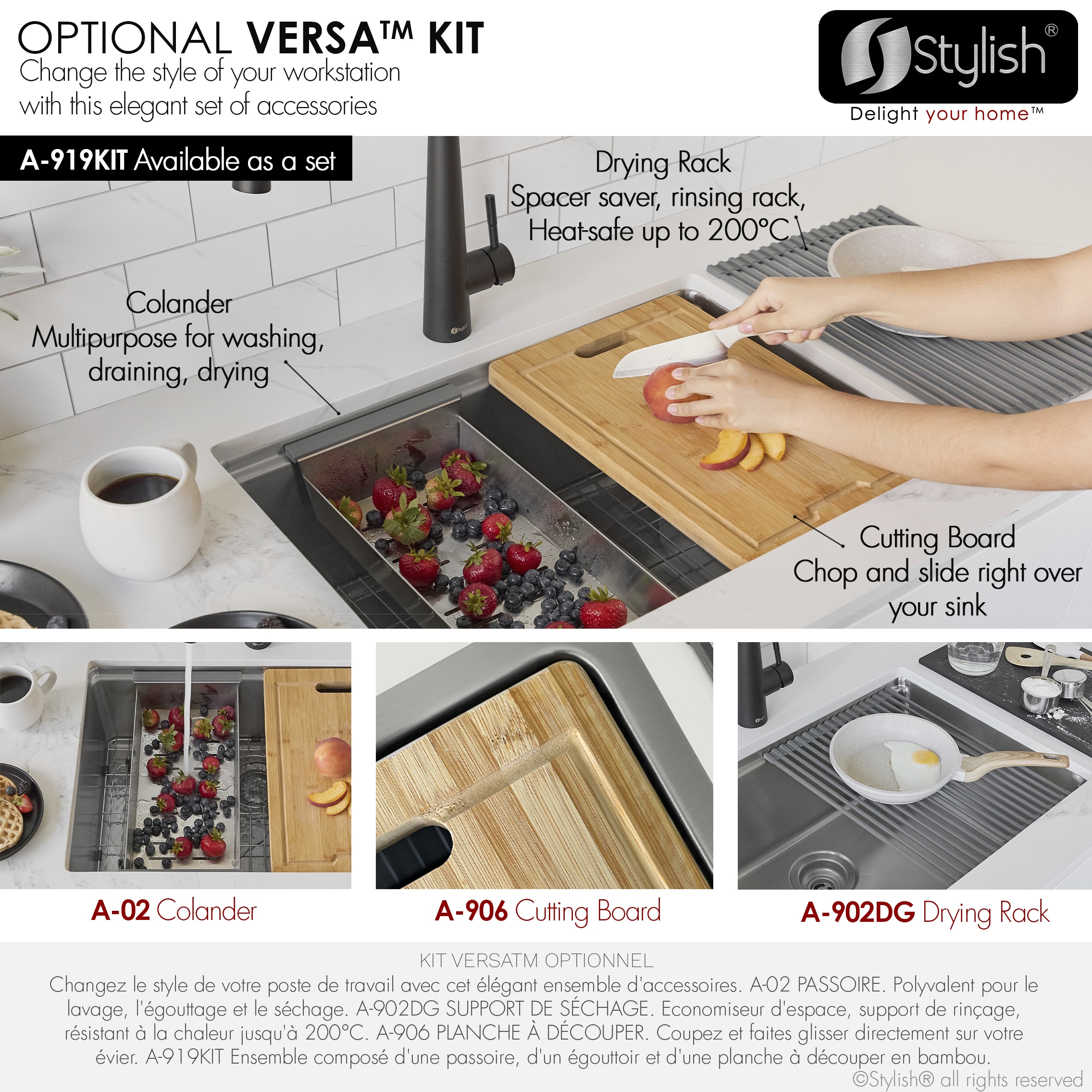 Stylish S-131W Kitchen-Sinks - View #13