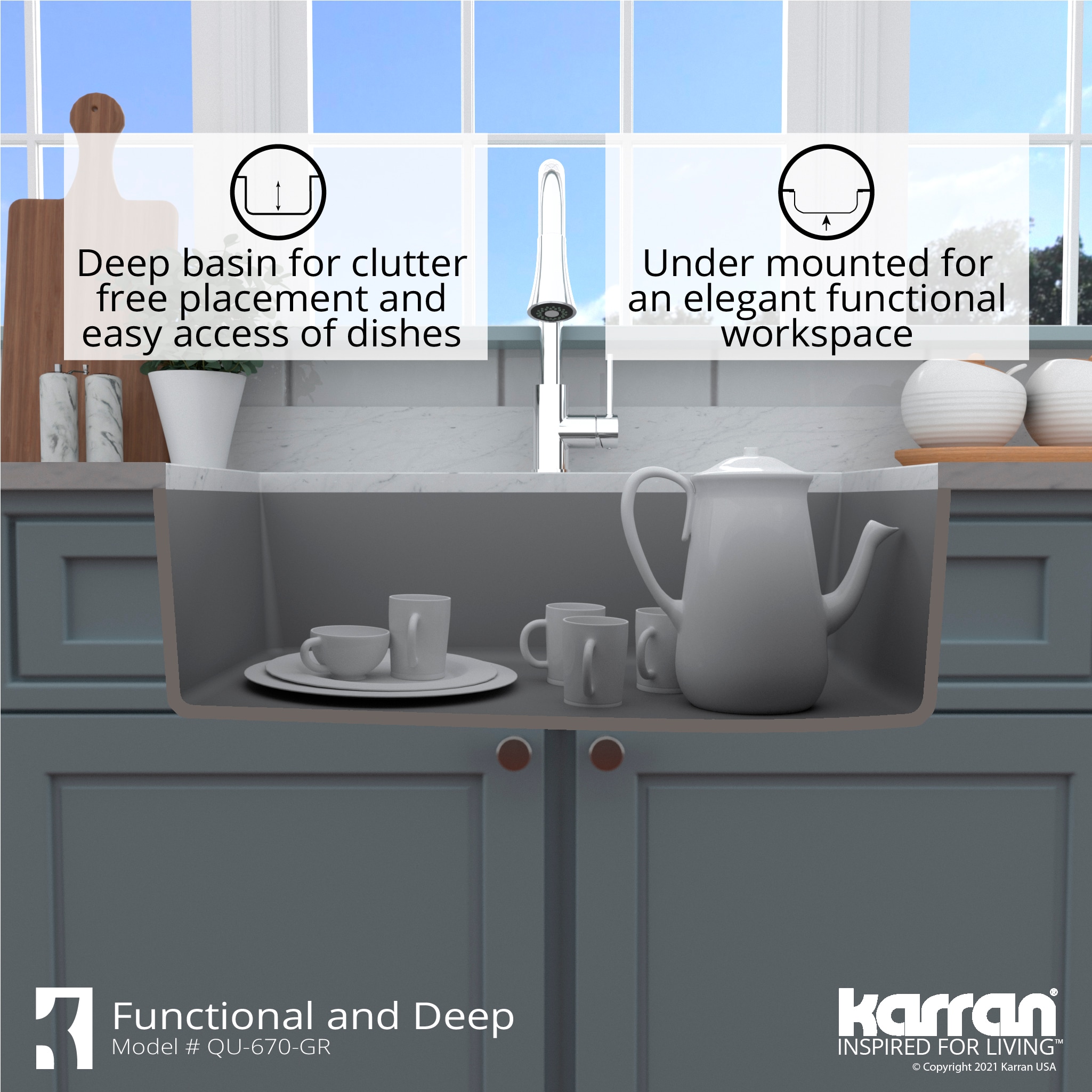 Karran QU-670-GR Kitchen-Sinks - View #9