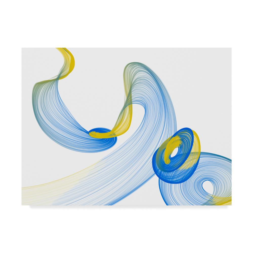 Trademark Fine Art WAG08349-C2432GG Framed 24-in H x 32-in W Abstract Print on Canvas