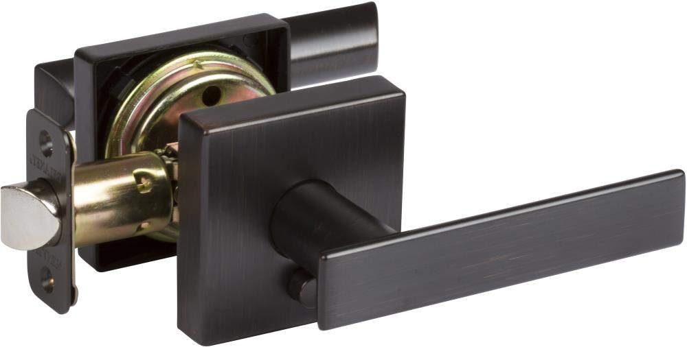 Delaney Hardware Kira Edged Bronze Interiorexterior Bedbath Privacy Door Handle In The Door 6973