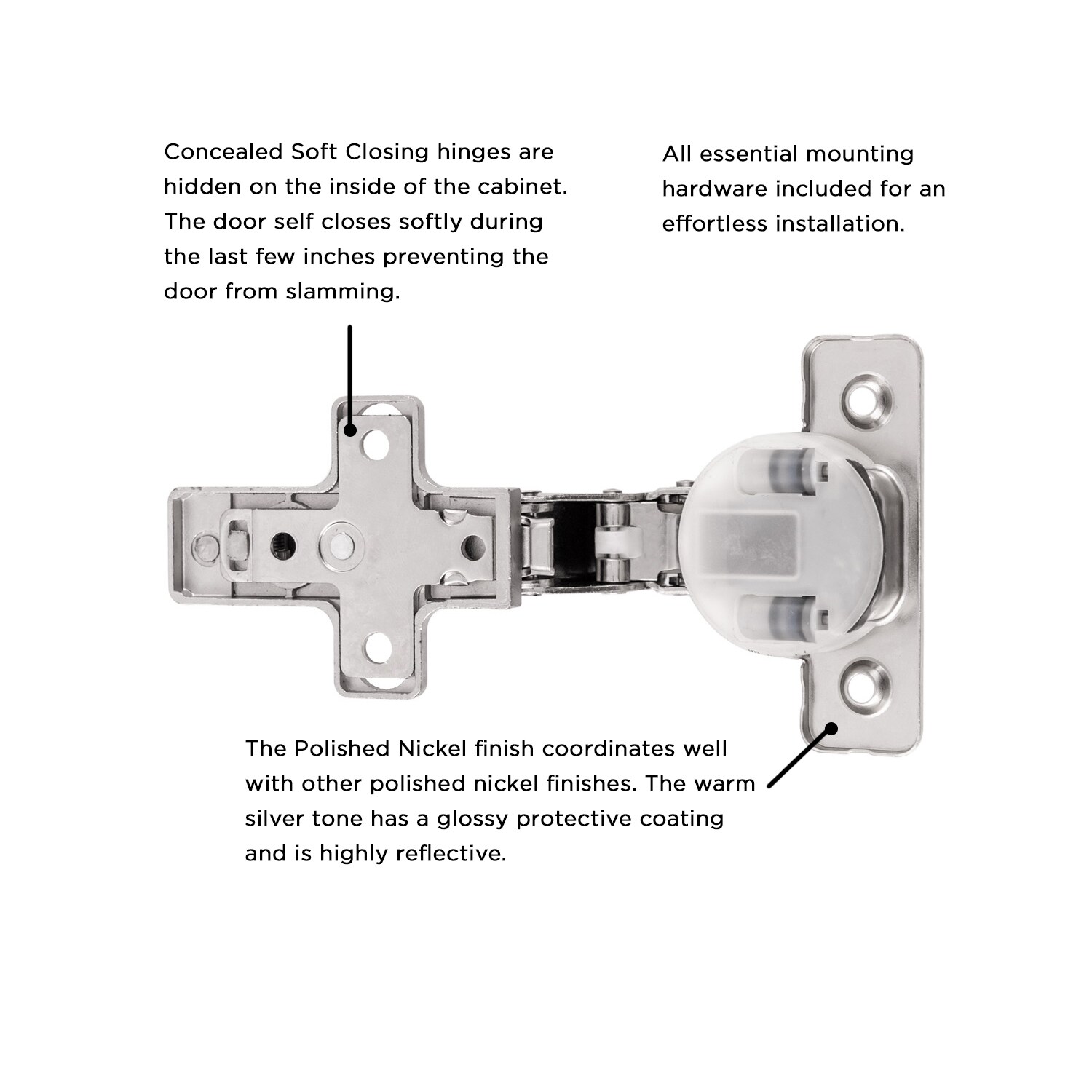 Hickory Hardware HH74722-14 Cabinet-Hinges - View #3