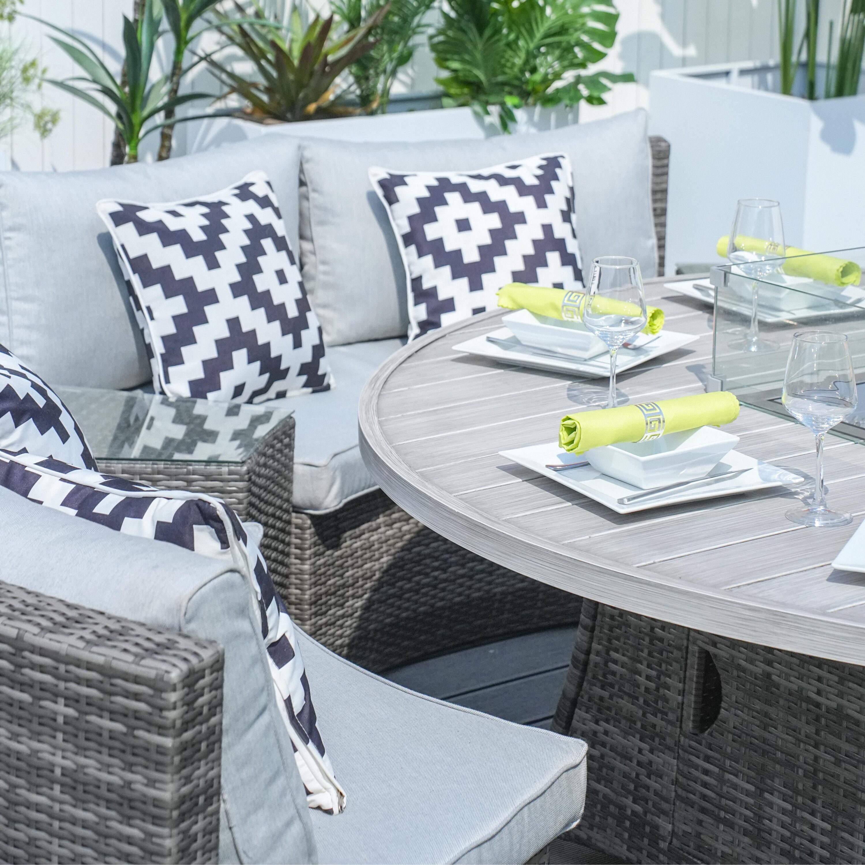 Direct Wicker DWG-08A1205B-GR Patio-Conversation-Sets - View #6