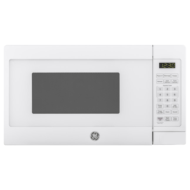 GE 0.7-cu ft 700-Watt Countertop Microwave (White) in the Countertop  Microwaves department at