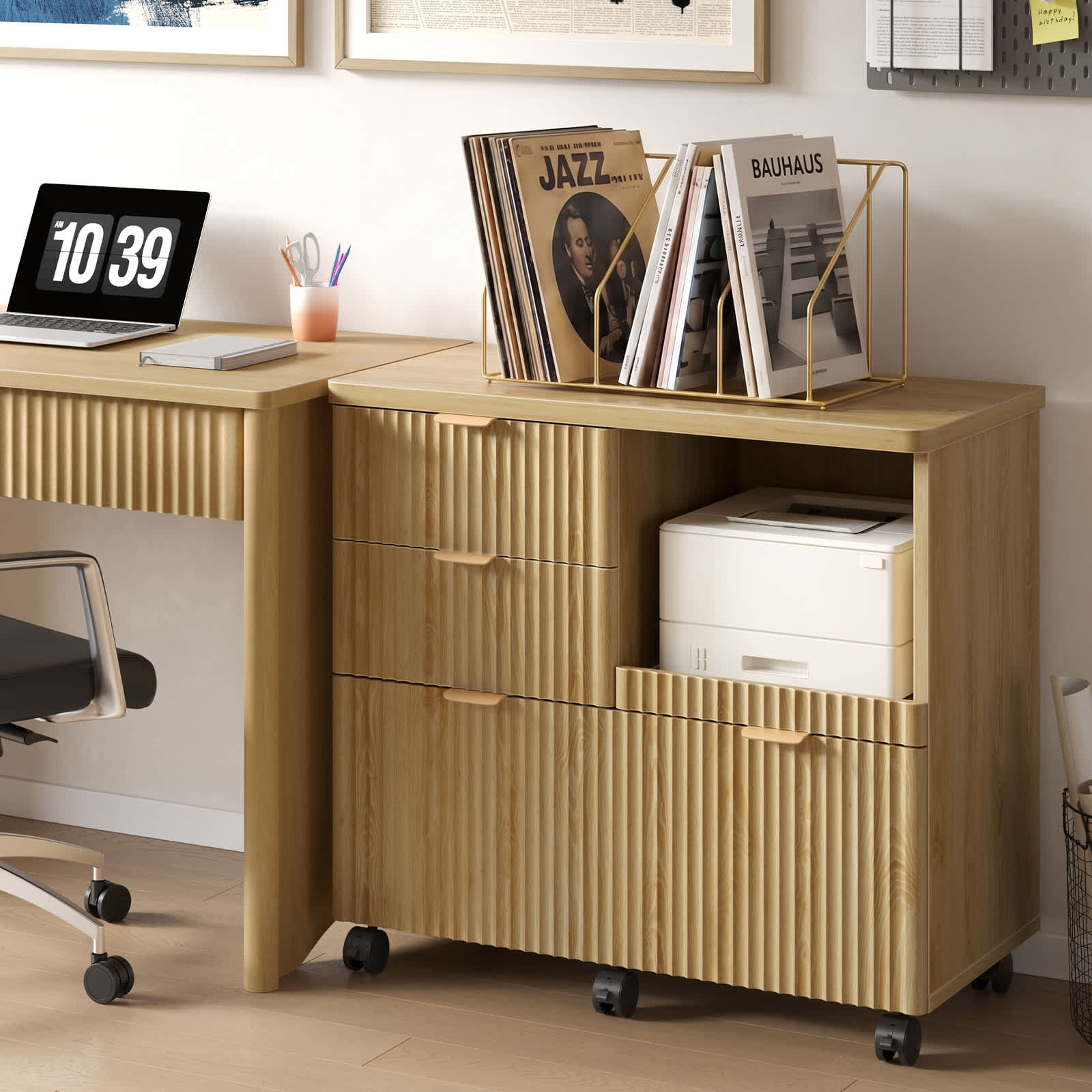 Bestier LOW-H300780A-LOG Filing-Cabinets - View #3
