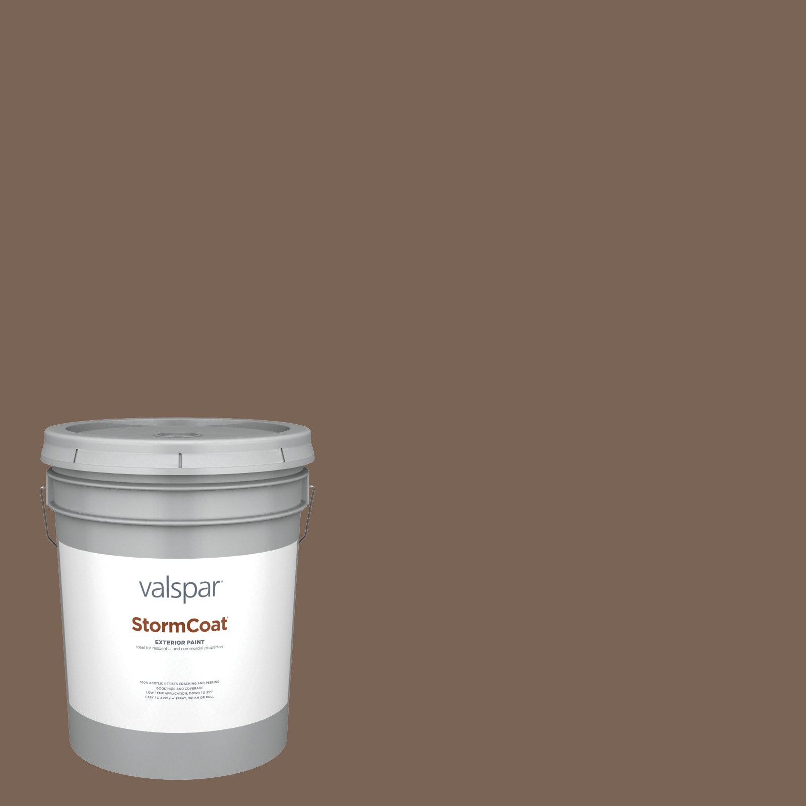 Valspar HGSW3082-146773 Storm Coat Flat Cobble Brown HGSW3082 Latex Exterior ( 5-gallon )