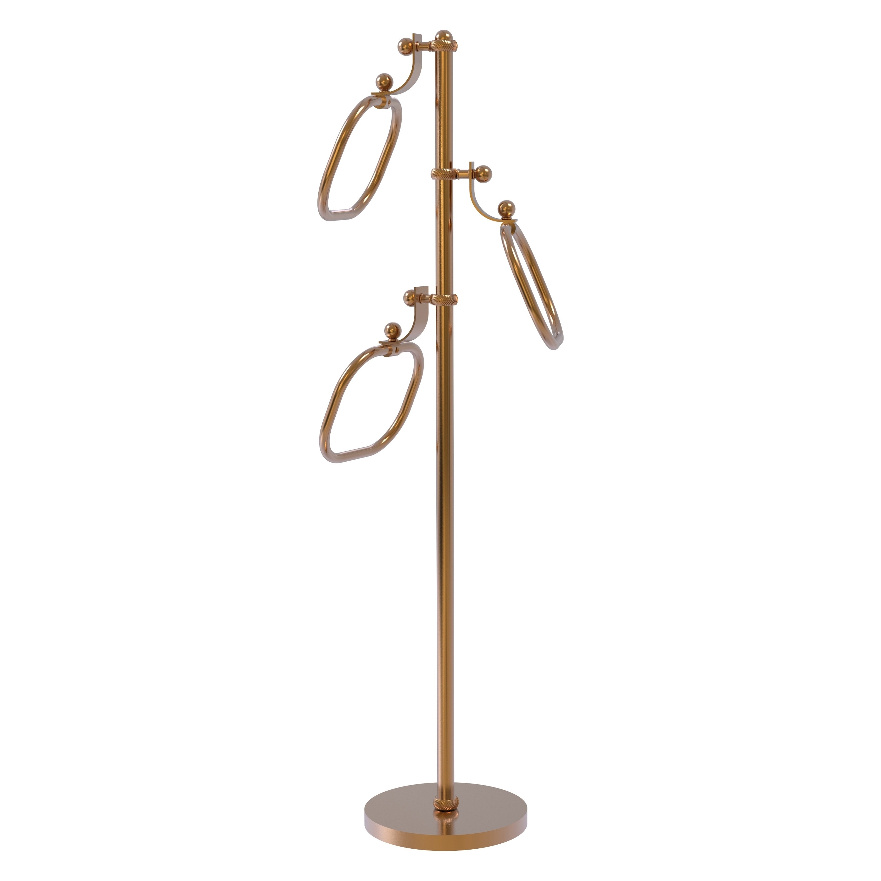 Allied Brass TS-83T-BBR Brushed Bronze Freestanding floor Single Towel Ring