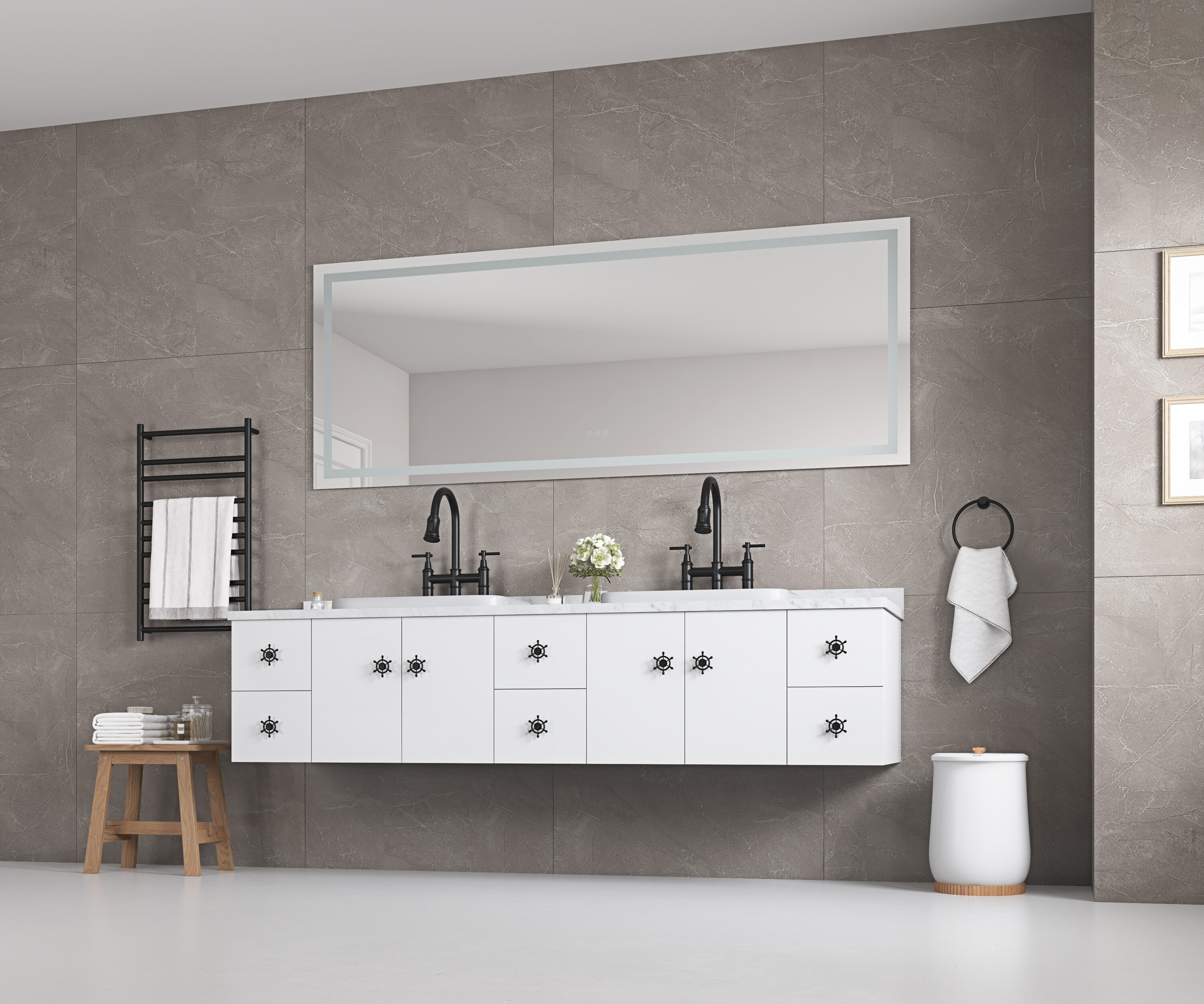 Vacolite KP-6030-WKDD Framed-Bath-Mirrors - View #3