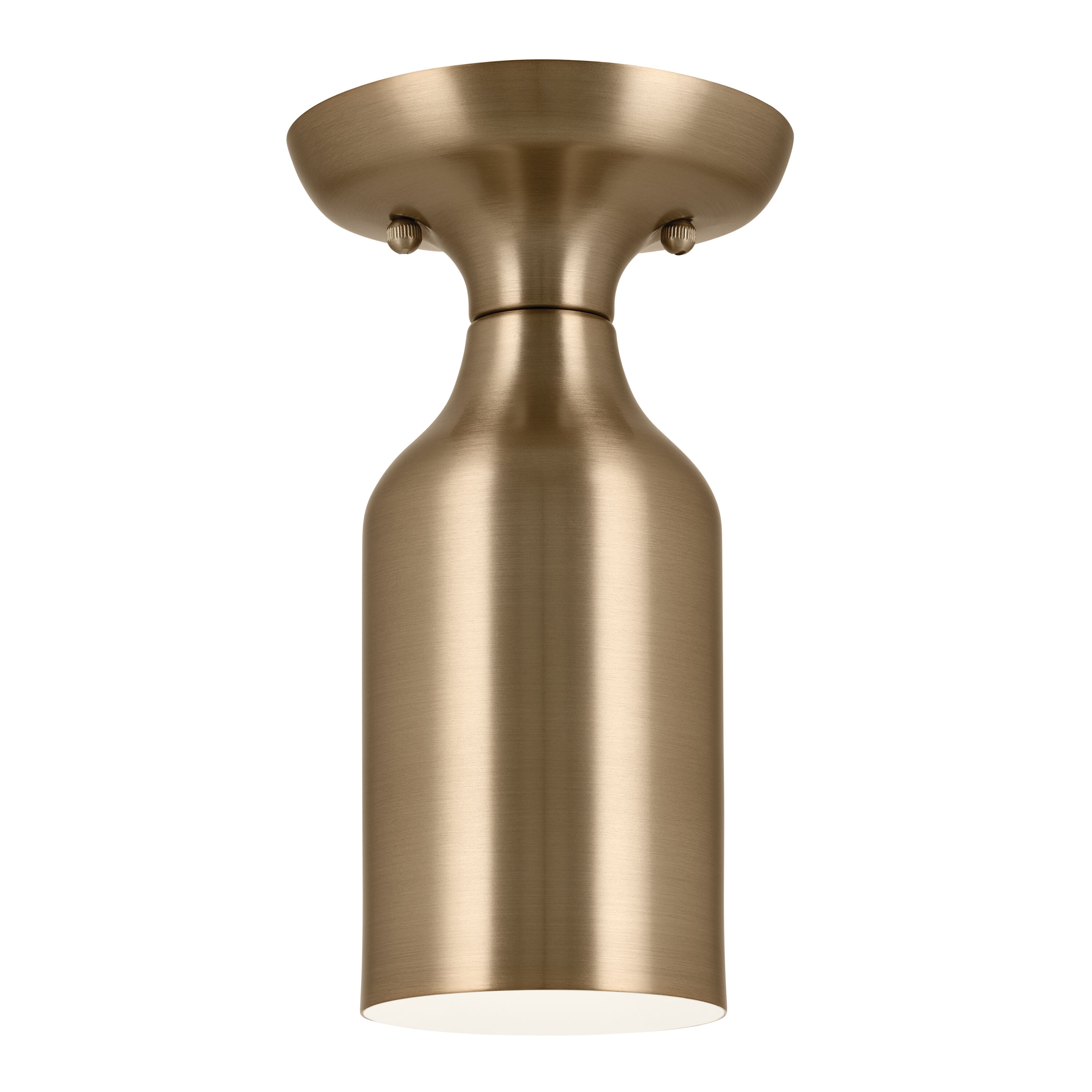 Kichler 52598CPZ Sisu 1 -Light 5-in Gold Semi Flush Mount Light