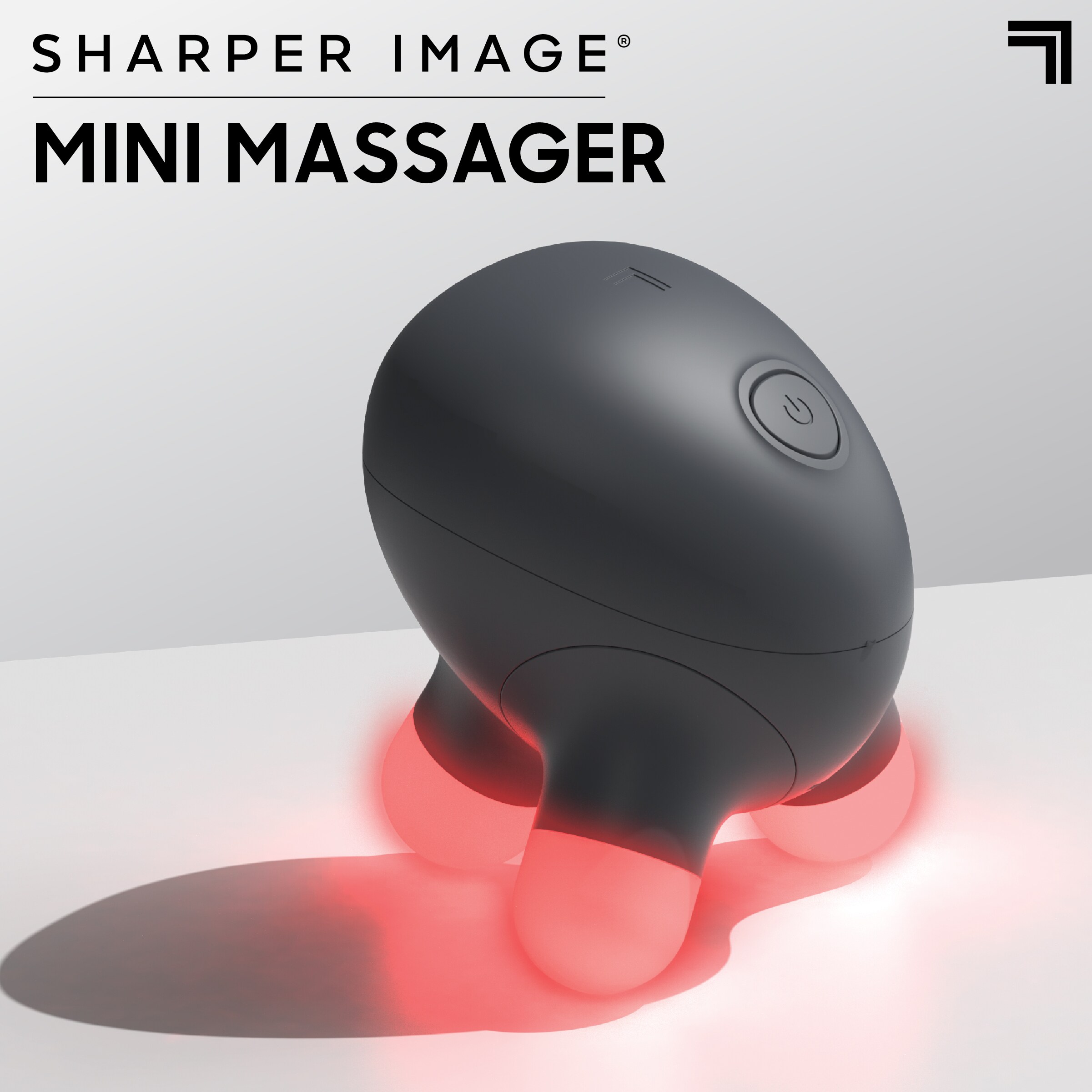 Sharper Image Powerful Vibration Massage Ball With Glowing Led Nodes