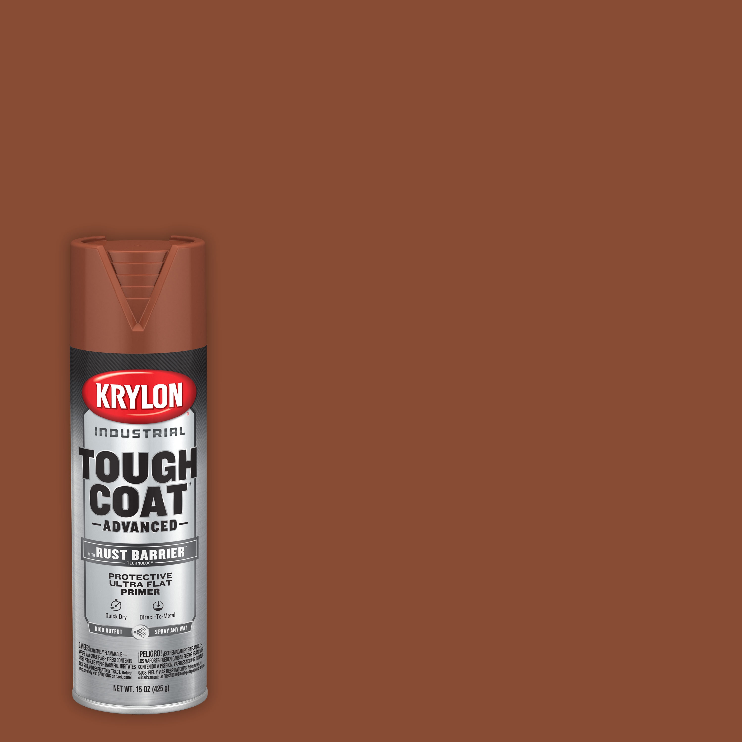 Krylon K00699008 Flat Red Oxide Spray primer ( NET WT. 15-oz )