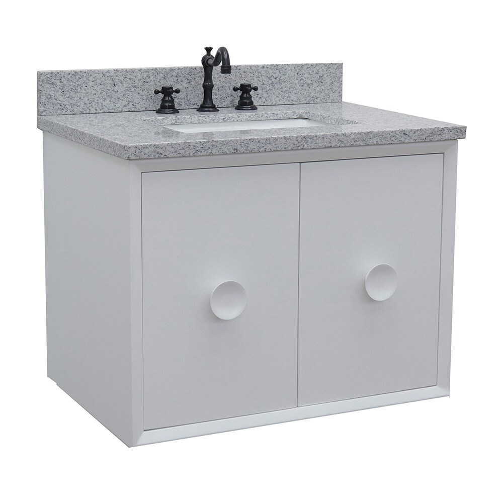 Bellaterra Home LV0400-WH Single Vanity- Cab only 30-in White Bath