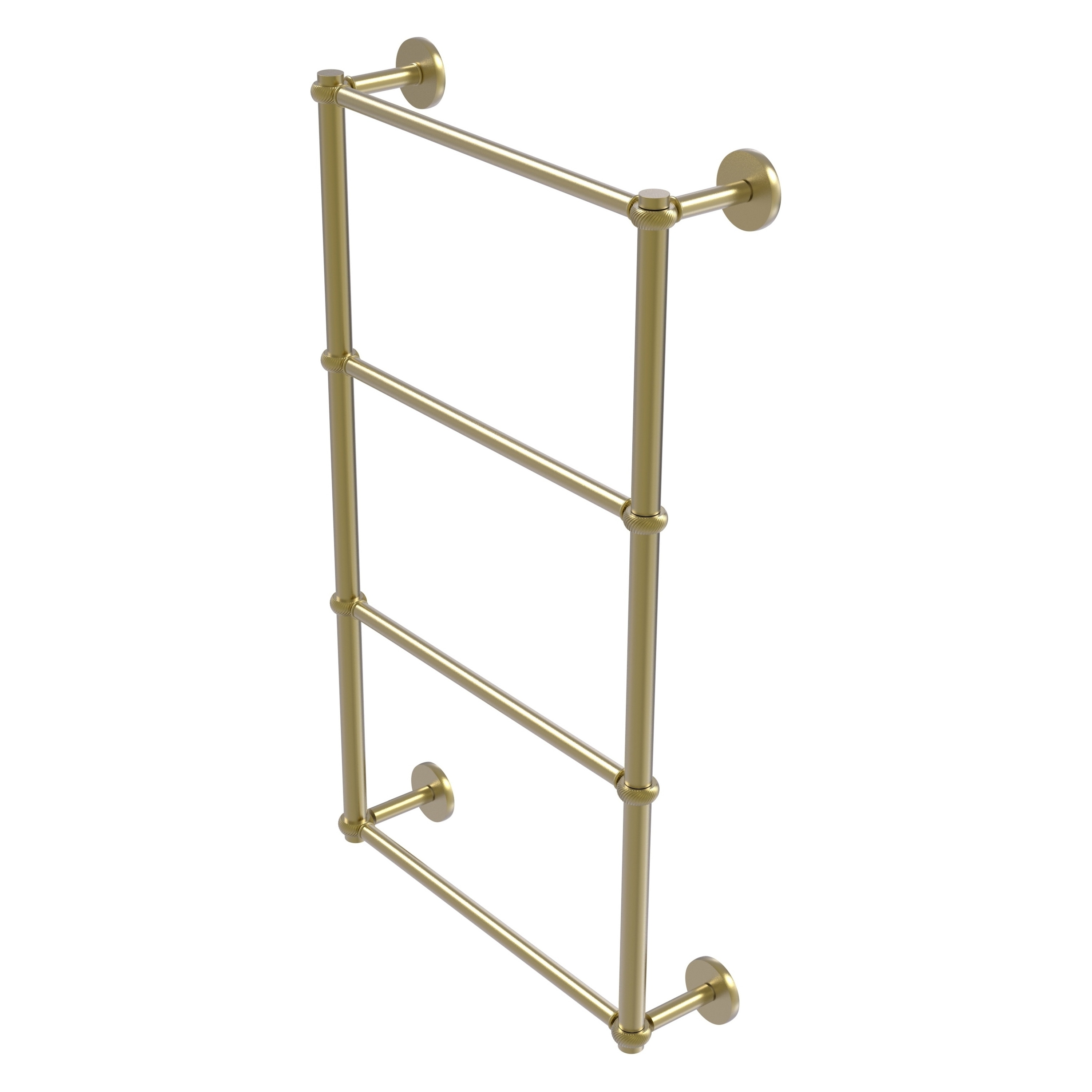 Allied Brass P1000-28T-36-SBR Prestige Skyline 36-in double Satin Brass Wall mount 4-tier Towel Bar