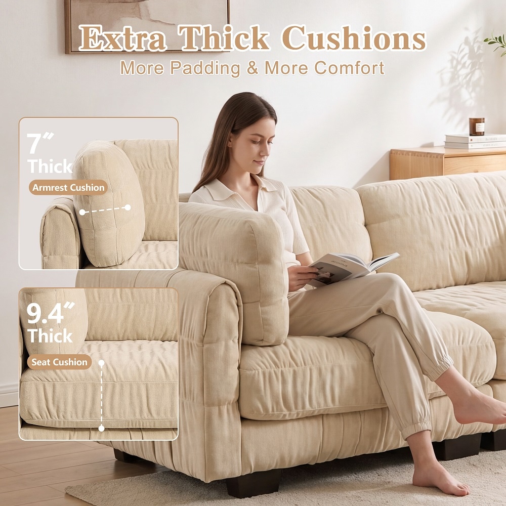 RENDGO W5656S00244-CAMEL Sofas-Loveseats - View #2
