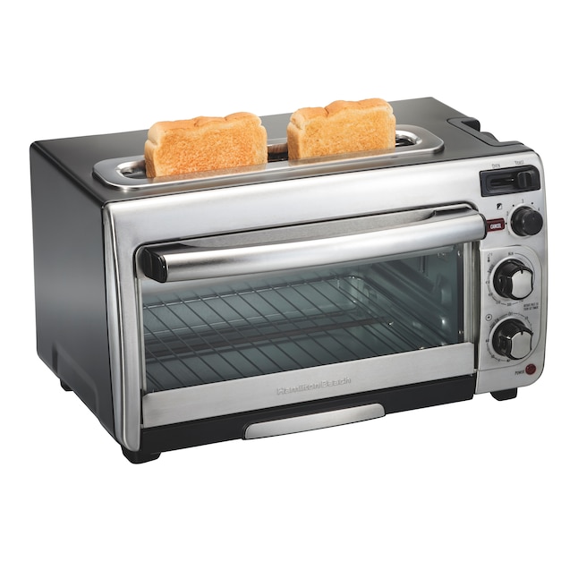 Hamilton Beach 4-Slice Gray Toaster Oven (1450-Watt) at