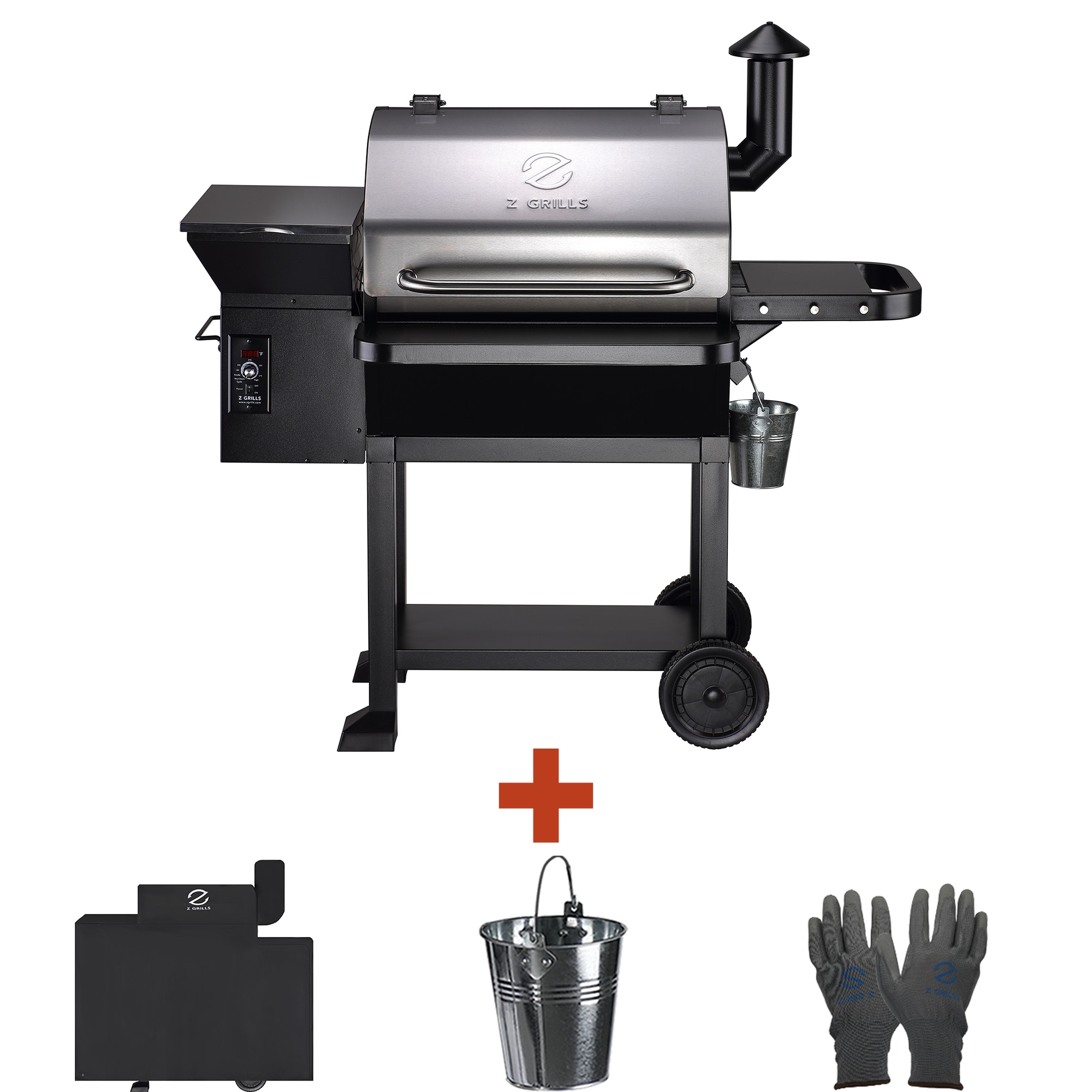 Z GRILLS ZPG-10002B2E ZPG-10002B2E 1057-Sq. in Sliver Pellet Grill