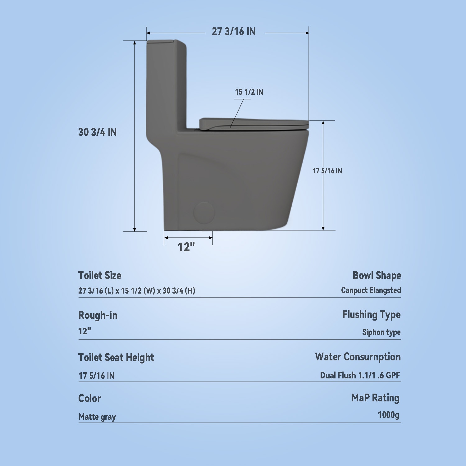 WELLFOR GTLLG-001 toilets - View #11