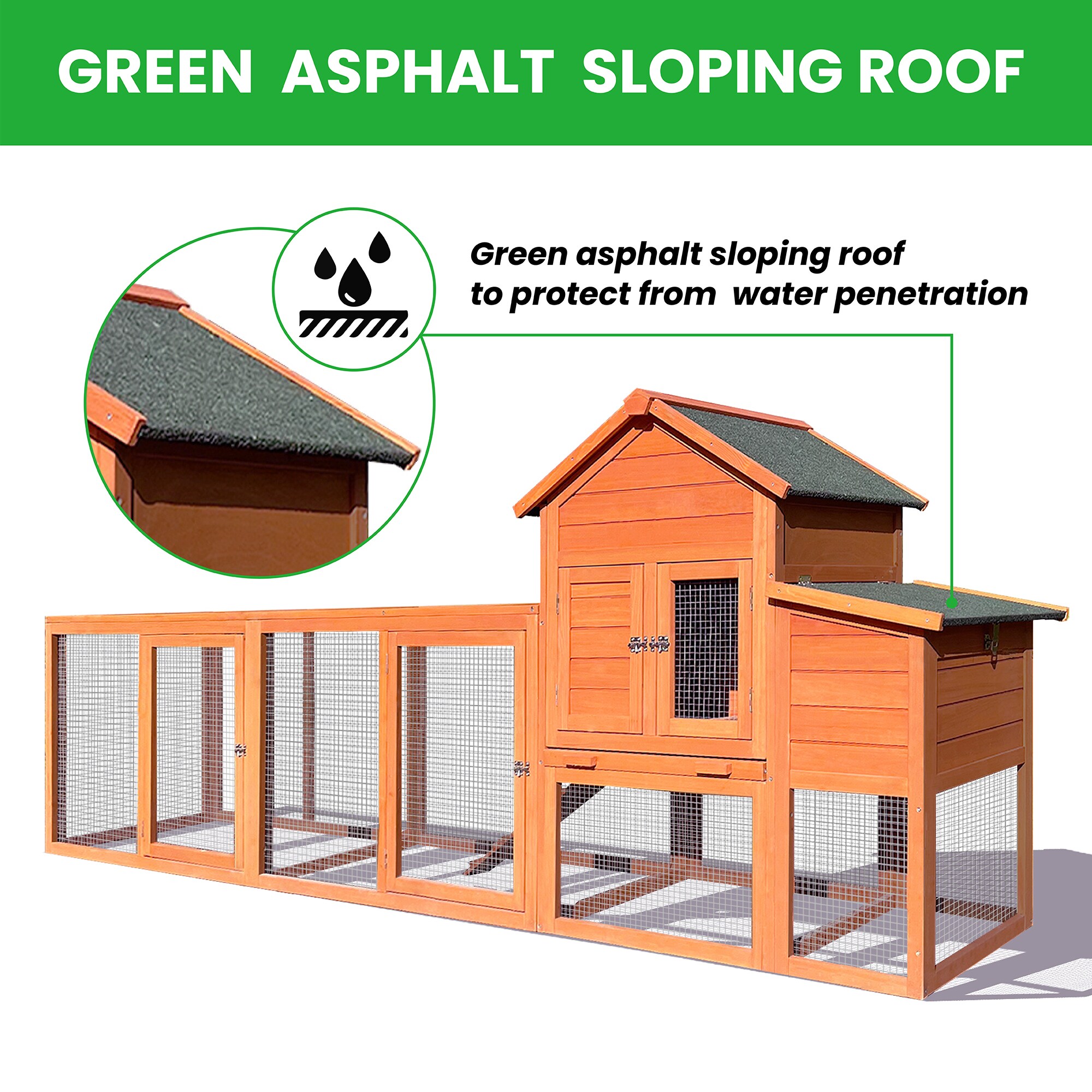 Gaierptone CRX3KY7PKAJ Chicken-Coops-Rabbit-Hutches - View #5
